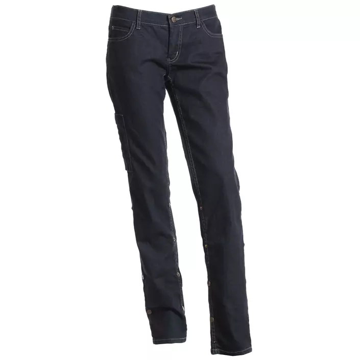 Nybo Workwear Jazz dame jeans, Mørk Denimblå, large image number 0