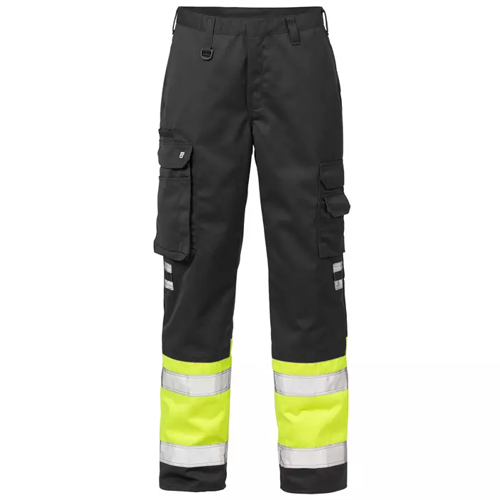 Fristads work trousers 213, Yellow/Black, large image number 0