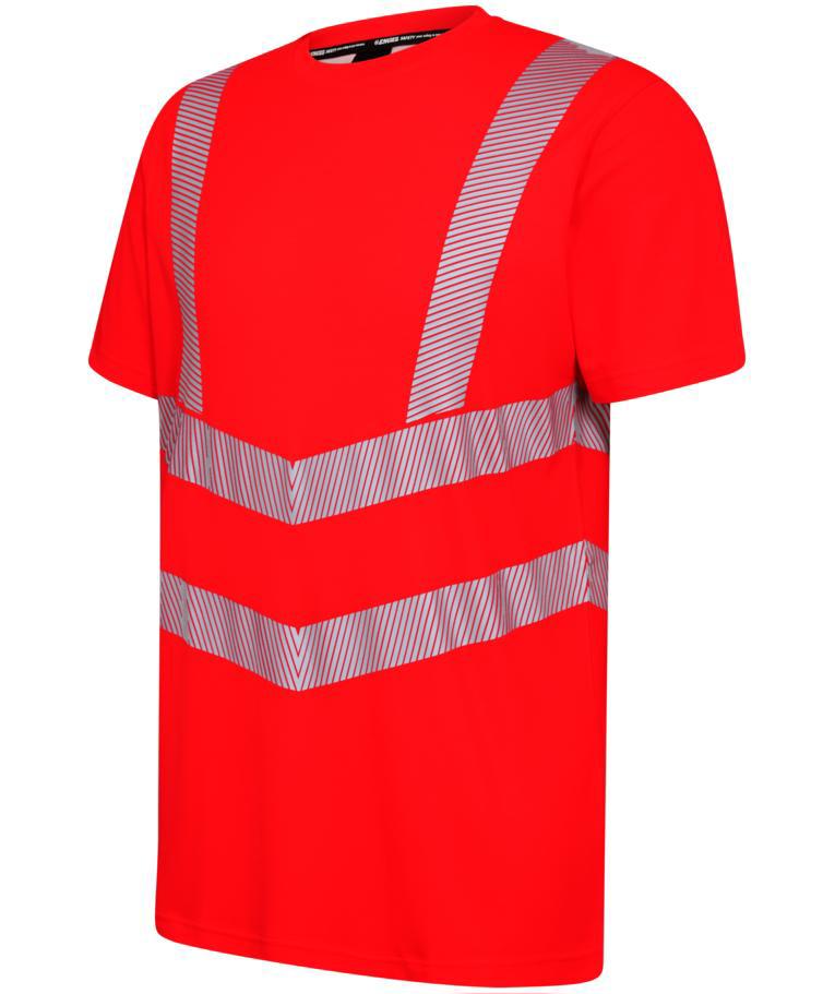 Engel Safety T-shirt, Hi-Vis Red, large image number 2