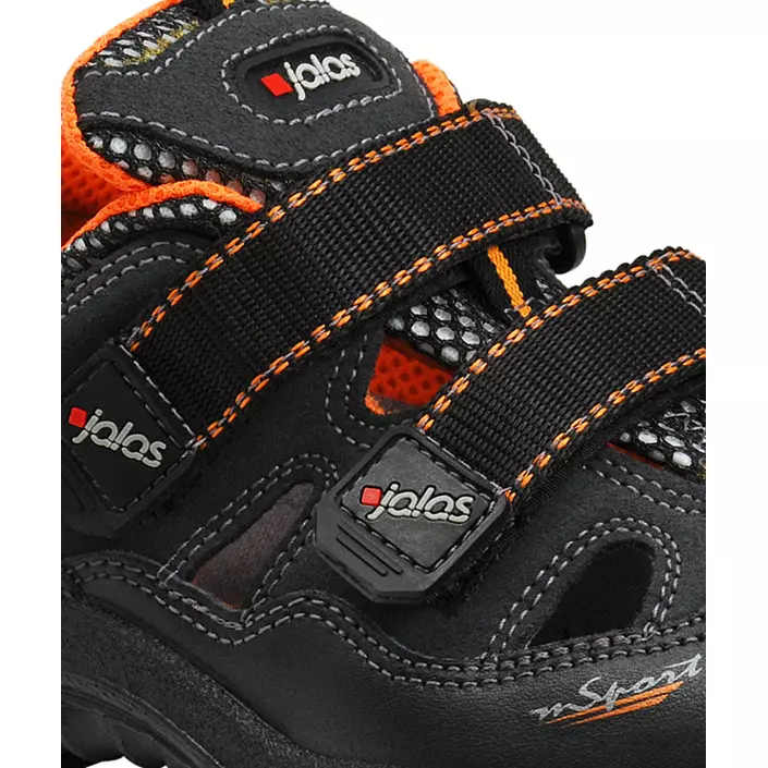 Jalas 3400A Monza Sport safety sandals S1, Black, large image number 1