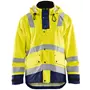 Blåkläder Heavy Weight rain jacket, Hi-vis yellow/Marine blue