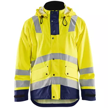 Blåkläder Heavy Weight regnjacka, Varsel gul/marinblå