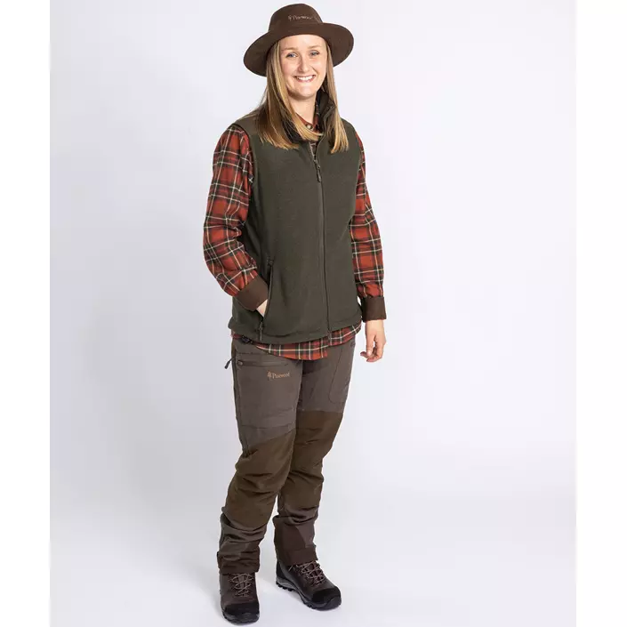 Pinewood Småland Forest dame fleecevest, Hunting Green, large image number 6