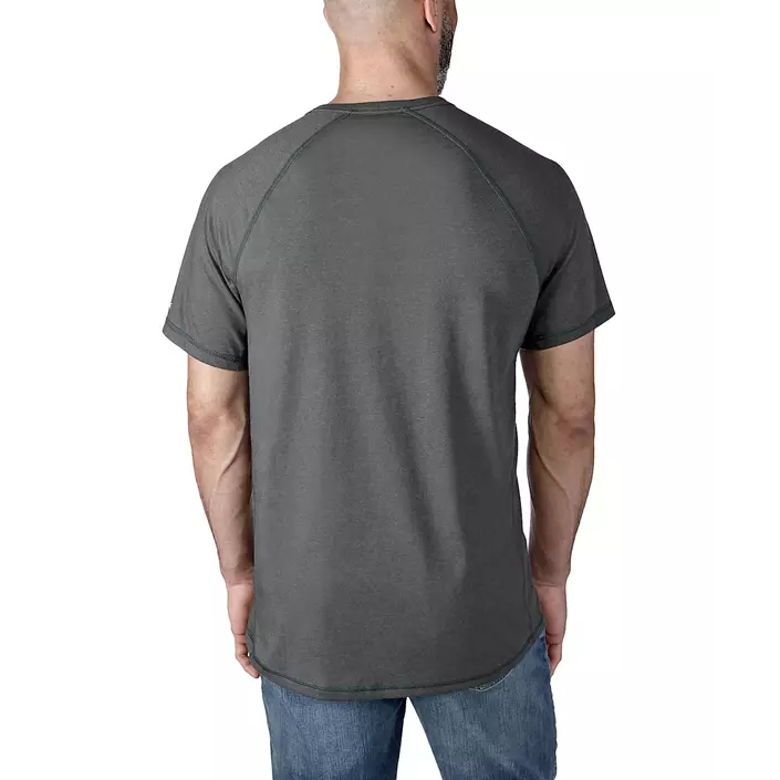 Carhartt Force Logo Graphic T-skjorte, Carbon Heather, large image number 2
