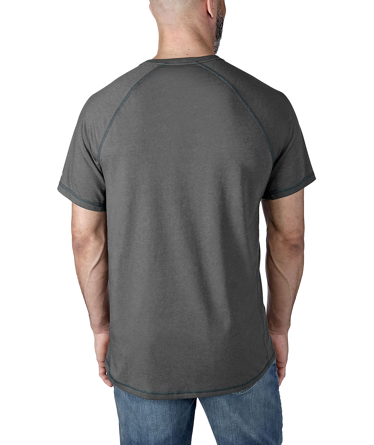 Carhartt Force Logo Graphic T-shirt, Carbon Heather, large image number 3