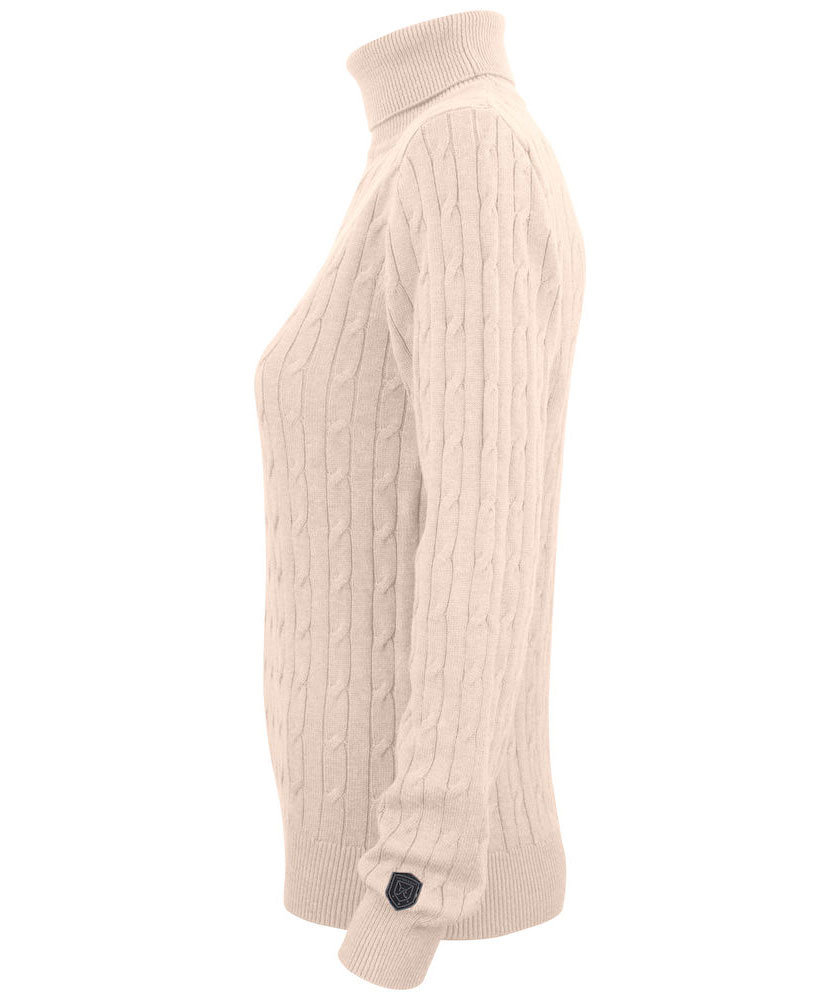 Cutter & Buck Blakely Damen Rollkragen, Sand melange, large image number 3