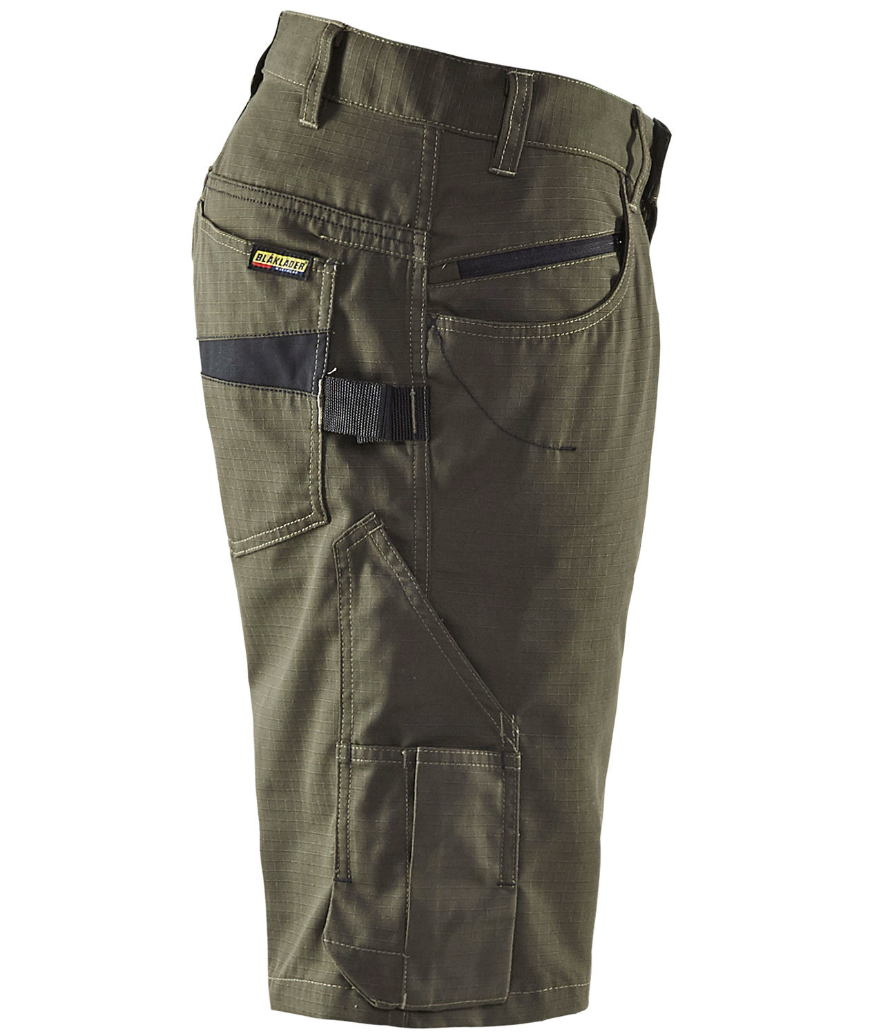 Bl&aring;kl&auml;der Unite arbeidsshorts, Olivengr&oslash;nn/Svart, large image number 2