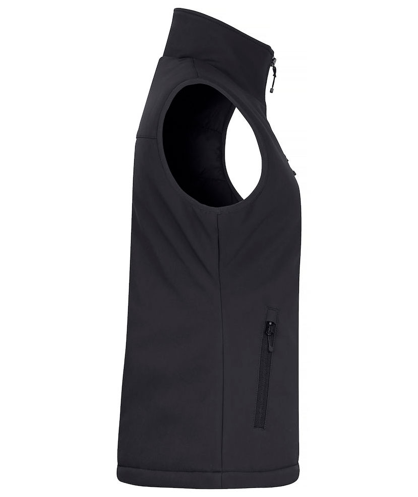 Clique lined women's softshell vest, Black, large image number 3