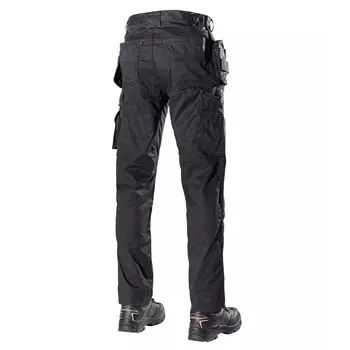 L.Brador 1090PB-W women craftsman trousers, Black