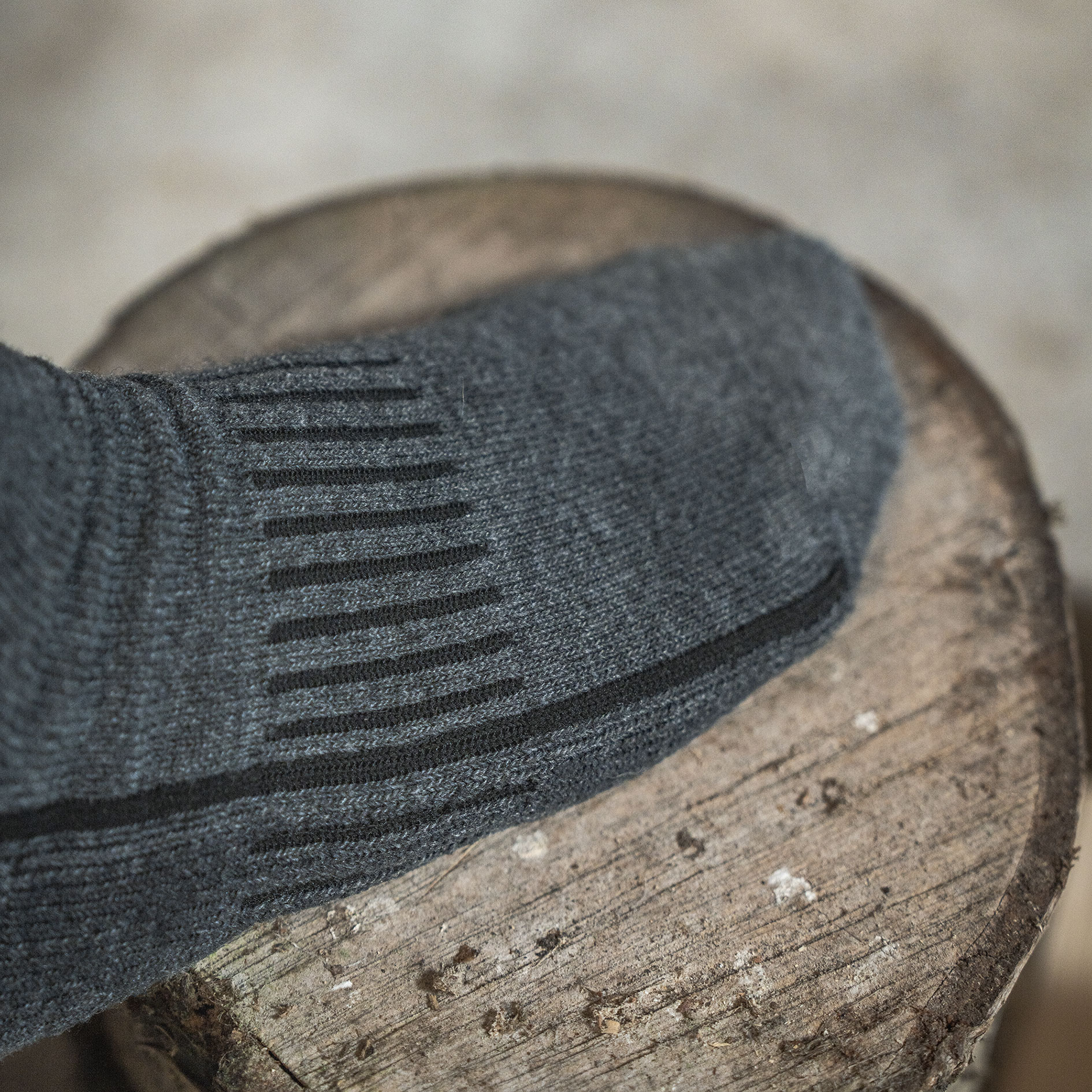Seeland Field Heavy socks with merino wool, Grey Melange/Black, large image number 2