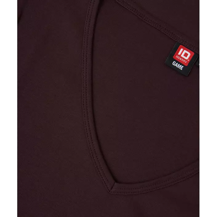 ID Interlock Damen T-Shirt, Dark bourdeaux, large image number 4