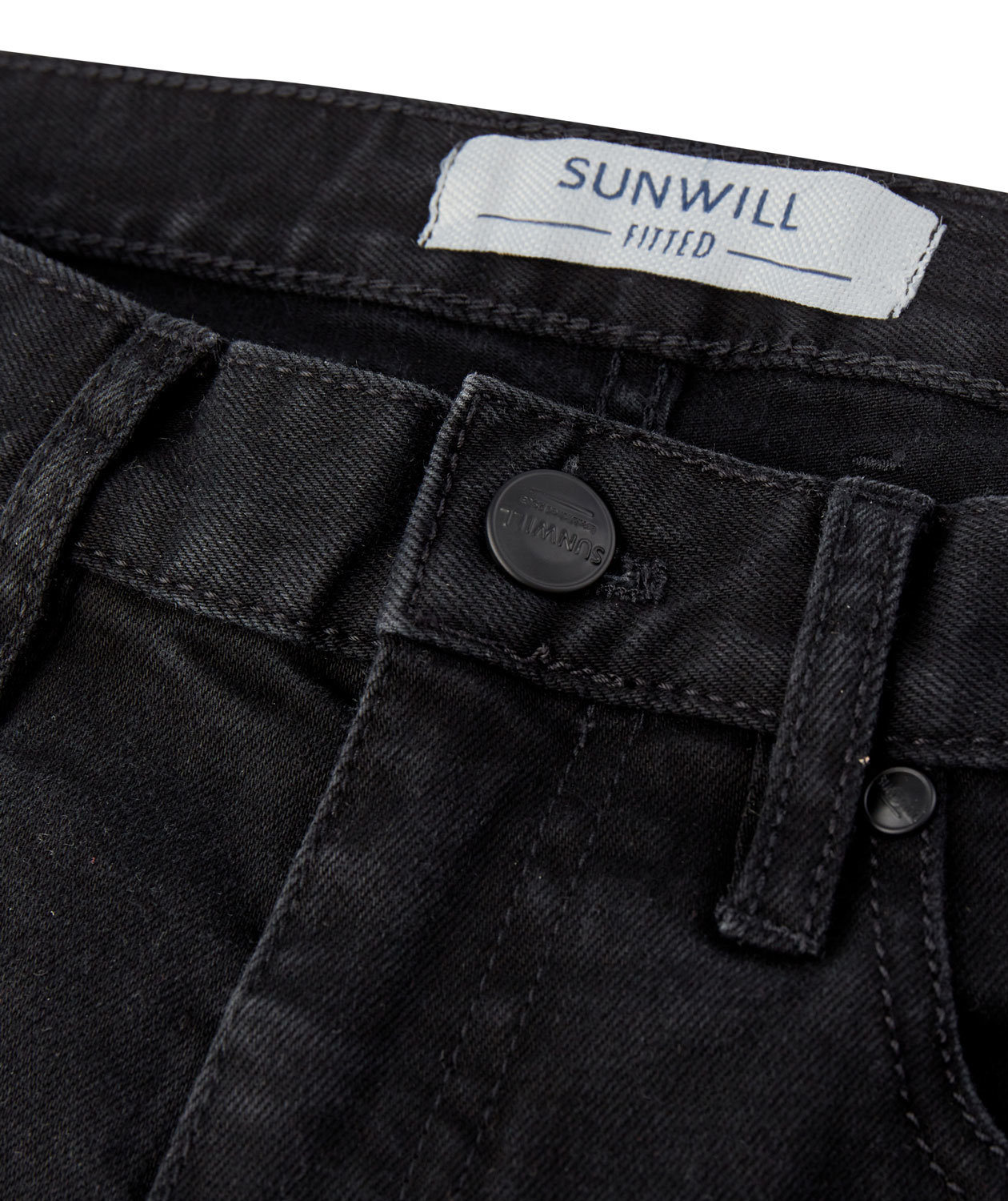Sunwill Super Stretch Fitted jeans dam, Black, large image number 2