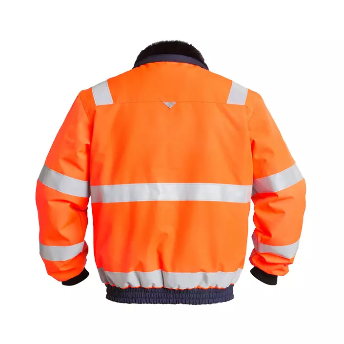 Engel pilotjakke, Hi-vis Oransje/Marineblå, large image number 1