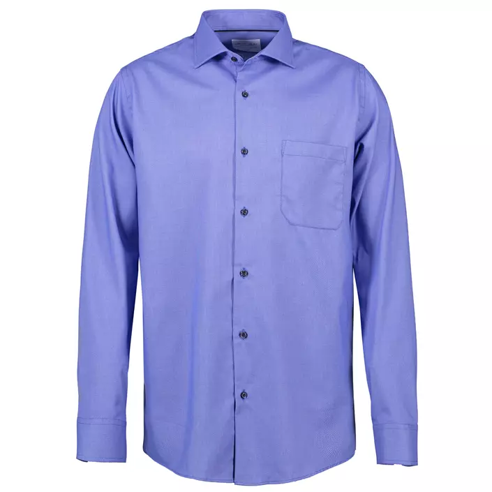 Seven Seas Dobby Royal Oxford modern fit skjorte med brystlomme, Fransk Blå, large image number 0