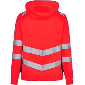 Engel Safety women's hoodie, Hi-vis Red/Black
