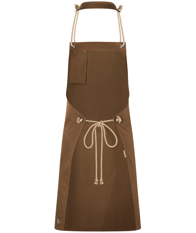 Karlowsky New Nature bib apron, Cinnamon