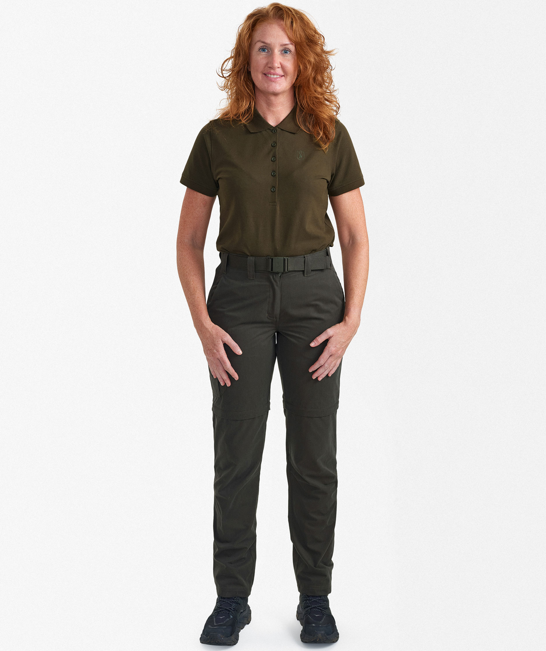 Deerhunter Slogen women's zip-off trousers, Timber, large image number 1