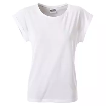 James & Nicholson Basic dame T-shirt, Hvid