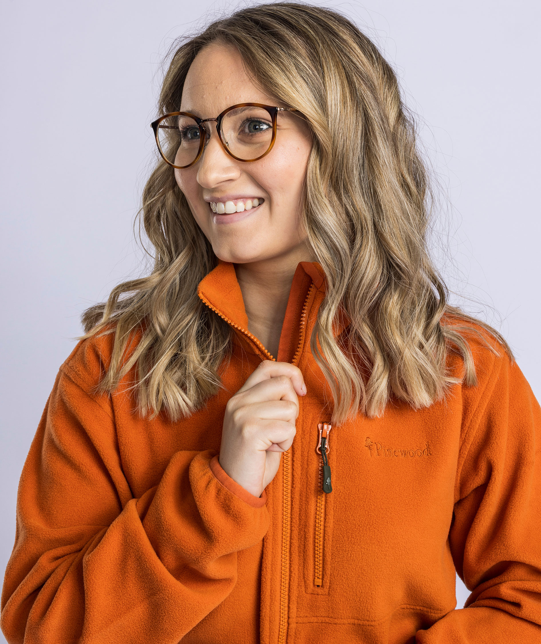 Pinewood Finnveden dame fleecejakke, Burned Orange, large image number 4