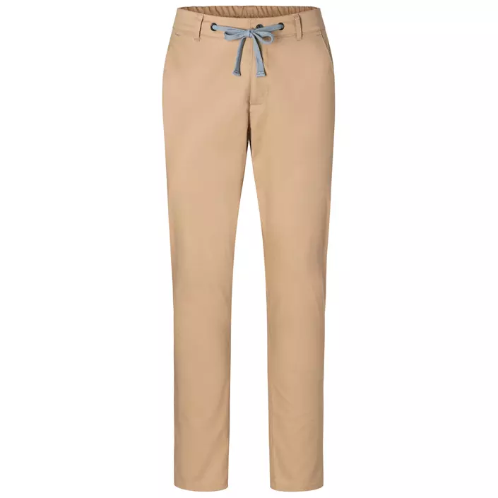 Karlowsky chino trousers with stretch, Sahara, large image number 0