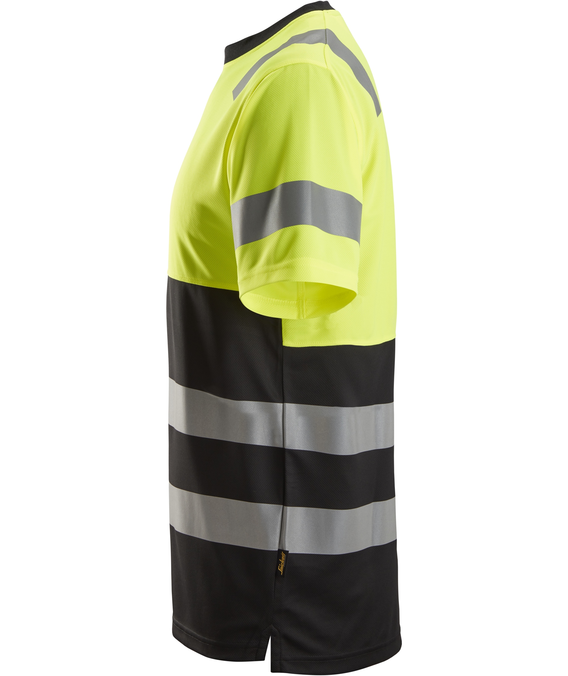 Snickers T-shirt 2535, Svart/Varselgul, large image number 3