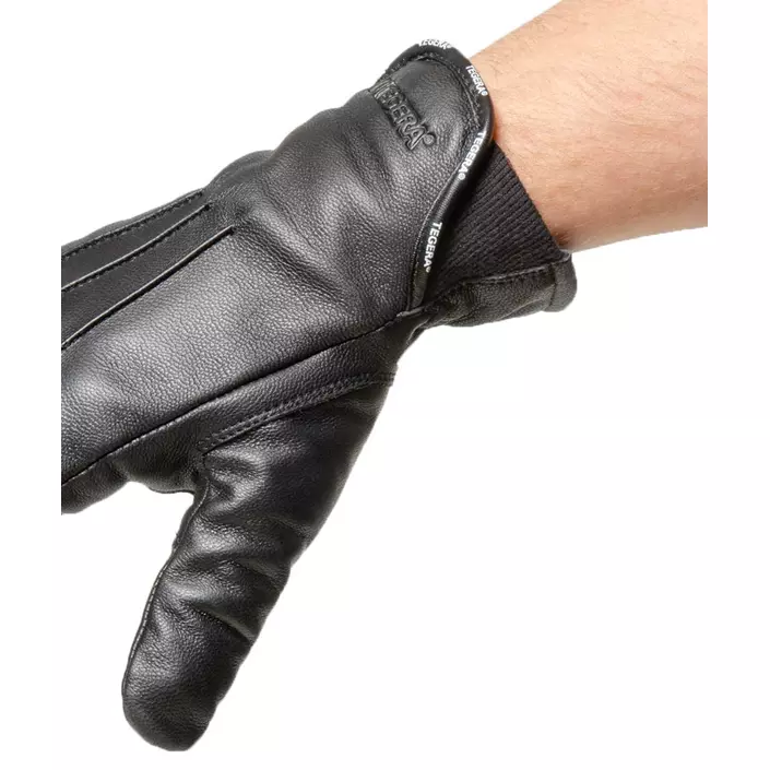 Tegera 8151 winter leather gloves, Black, large image number 1