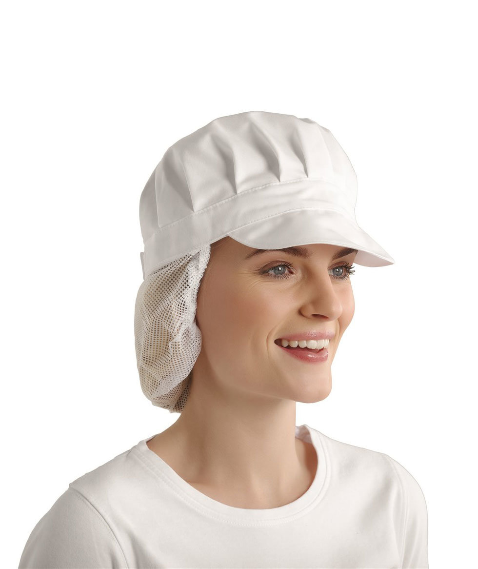 Kentaur  HACCP keps med h&aring;rn&auml;t, Vit