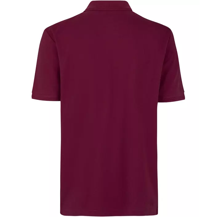 ID PRO Wear Polo T-shirt med brystlomme, Bordeaux, large image number 1
