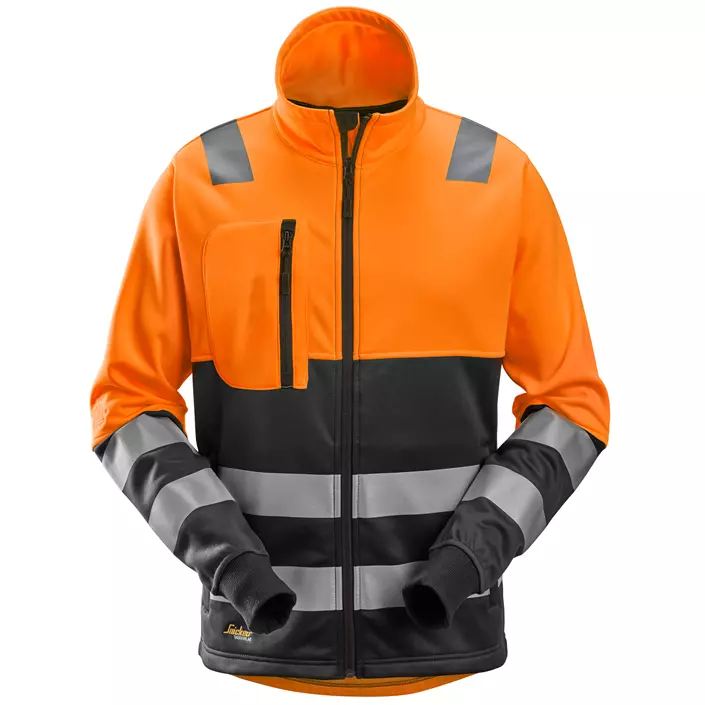 Snickers AllroundWork fleece jacket 8035, Hi-Vis Orange/Black, large image number 0