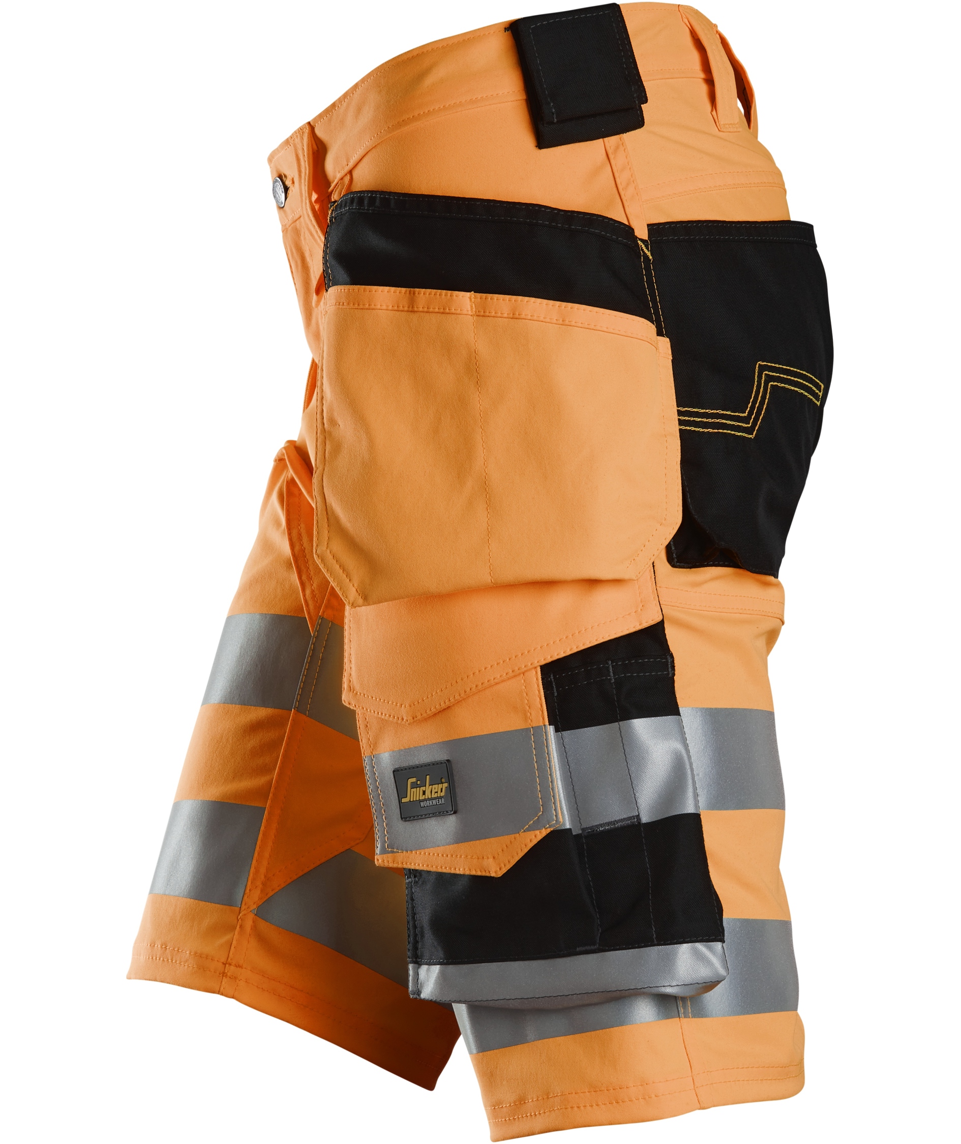 Snickers craftsman shorts 6135, Hi-Vis Orange/Black, large image number 3