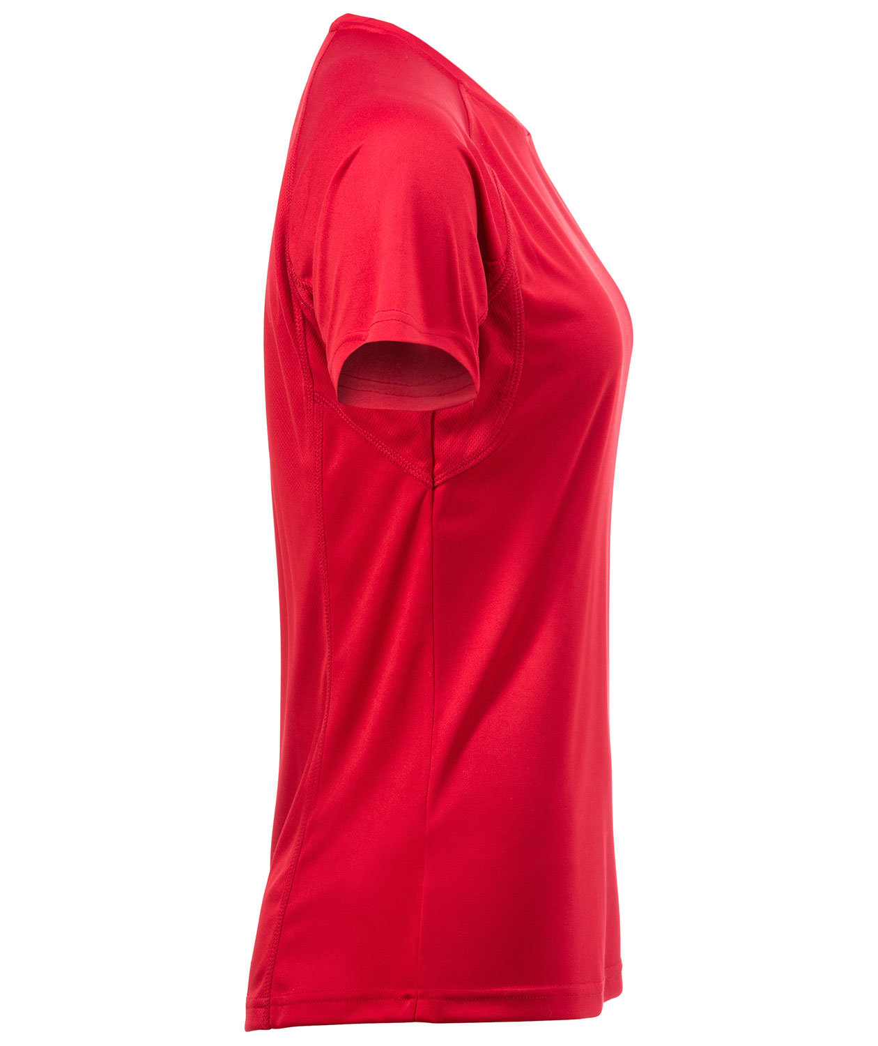 Clique Active dame T-shirt, R&oslash;d, large image number 3