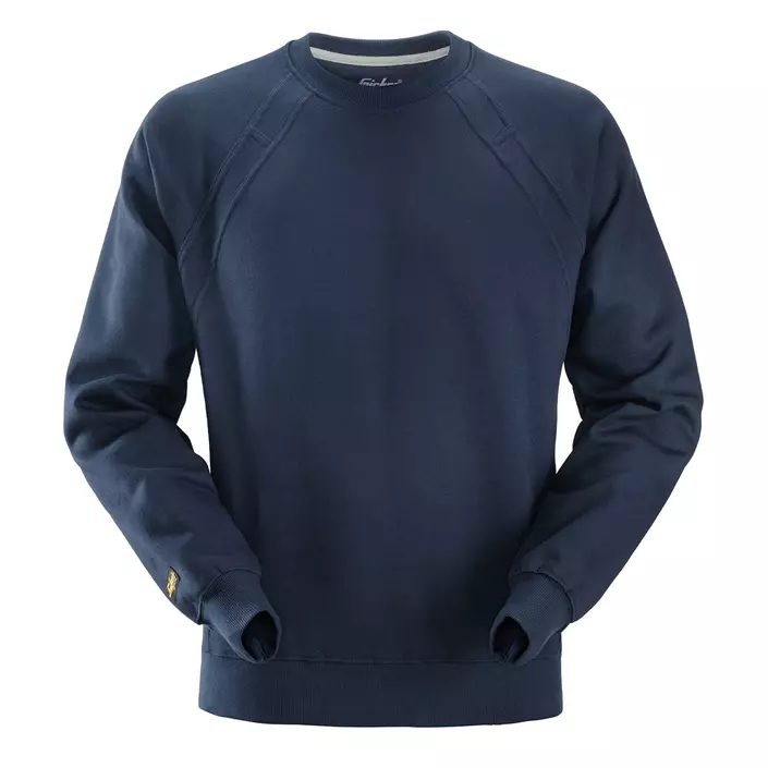 Snickers collegetröja/Sweatshirt m. MultiPockets™, Marinblå, large image number 0