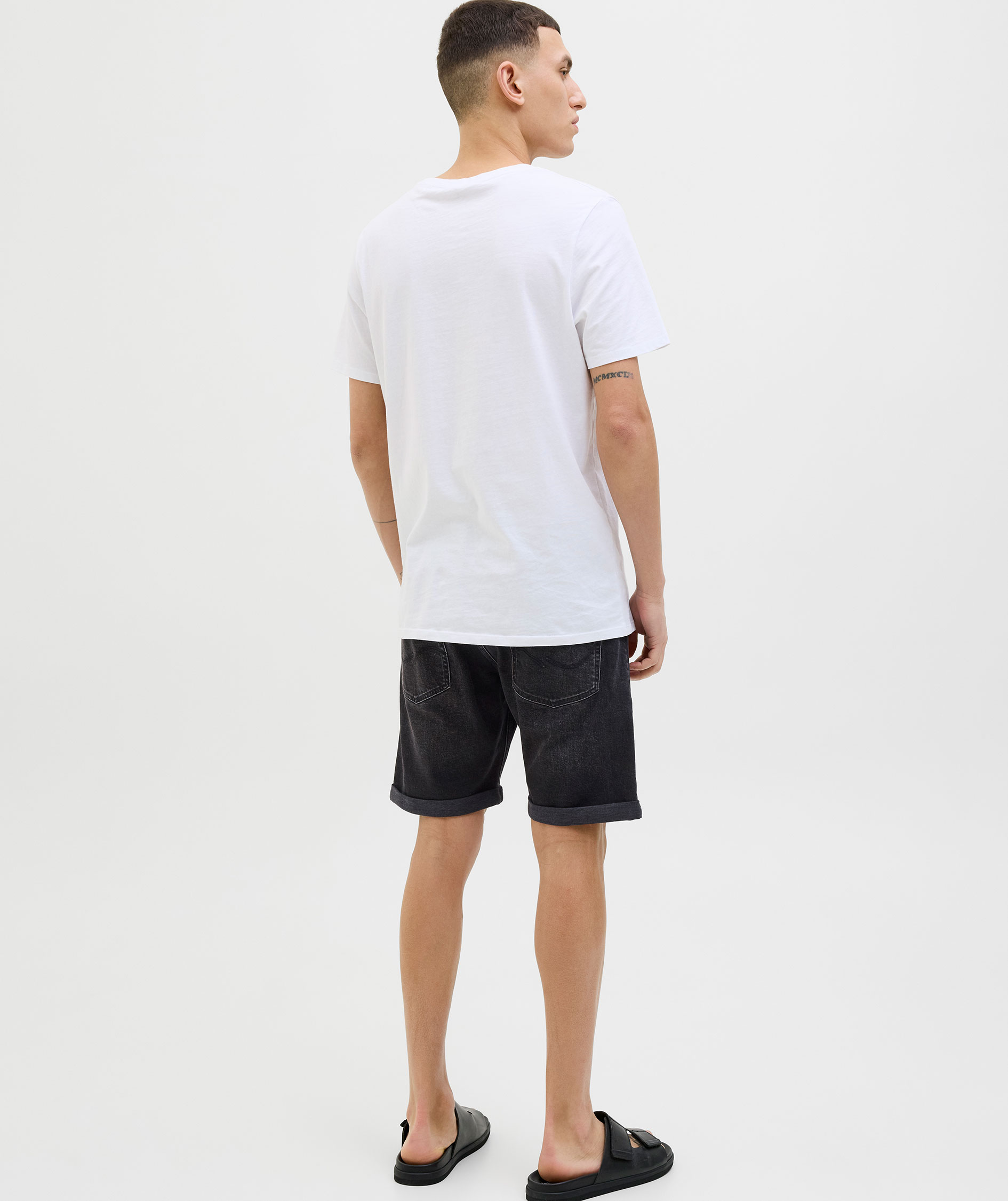 Jack & Jones JJIRICK JJORIGINAL AM360 shorts, Black Denim, large image number 3