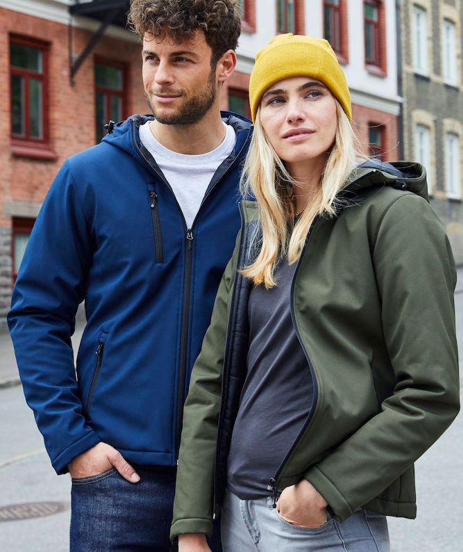 Clique lined women's softshell jacket, Fog Green