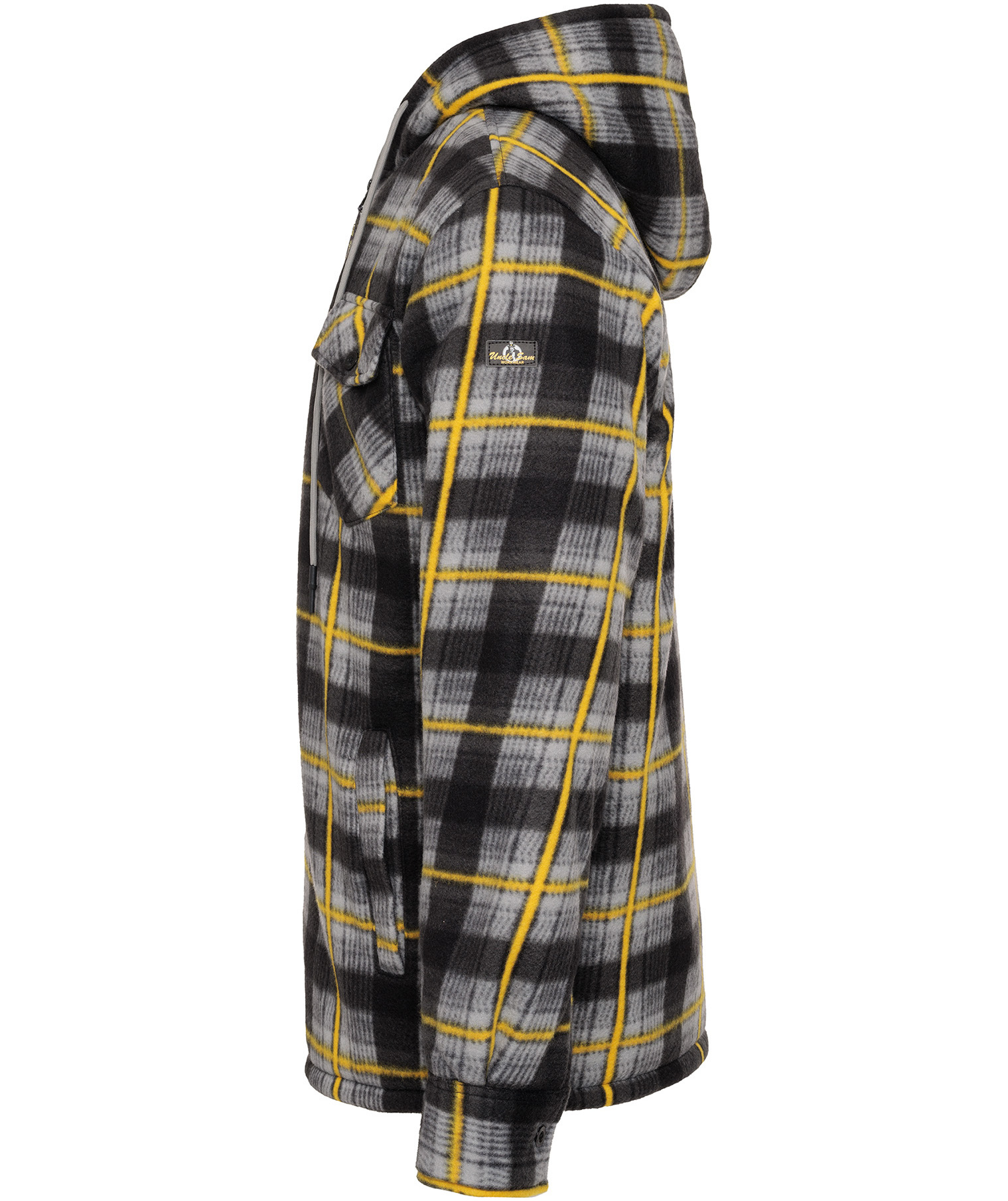 Uncle Sam flannel skjortejakke, Navy/black, large image number 3