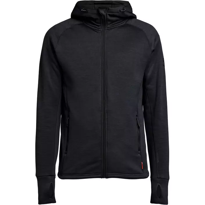 Tenson TXlite hoodie med blixtlås, Black, large image number 0