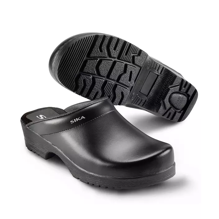 Sika Flexika clogs without heel cover, Black, large image number 0