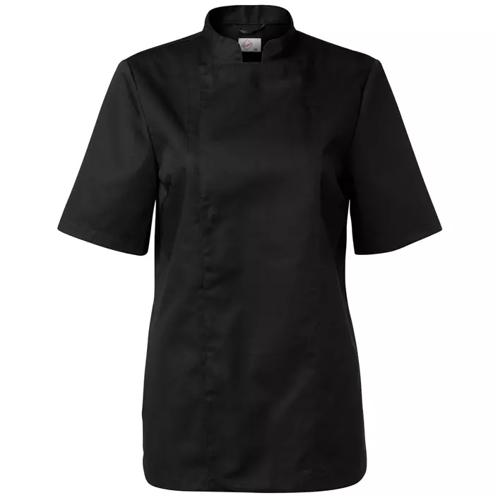 Segers women's short sleeved chefs jacket, Black, large image number 0