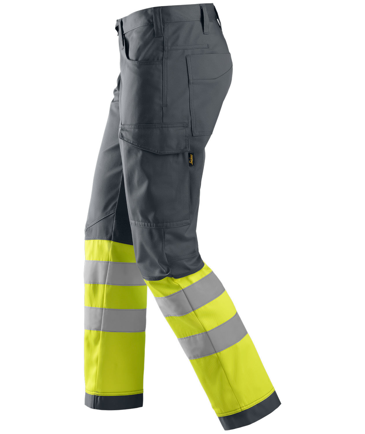 Snickers work trousers 6900, Charcoal/Yellow