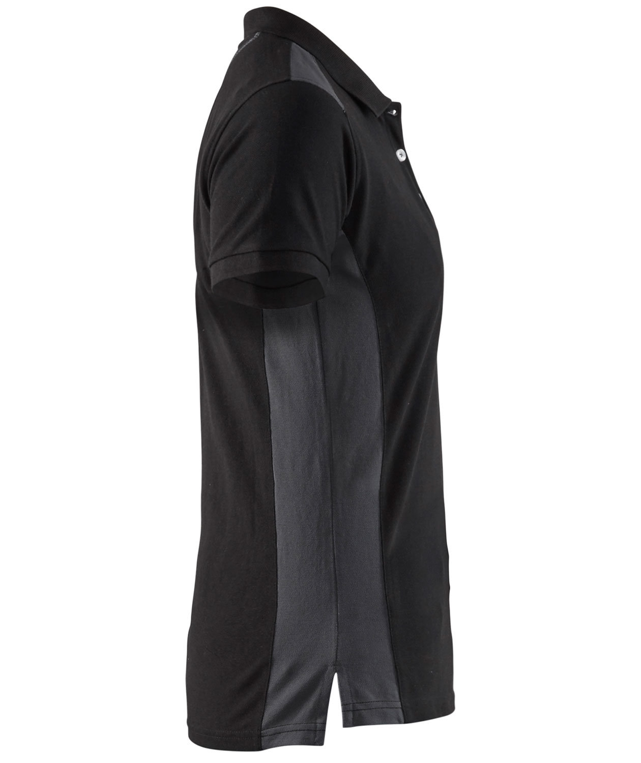 Bl&aring;kl&auml;der Unite dame polo T-shirt, Sort/M&oslash;rkegr&aring;, large image number 3