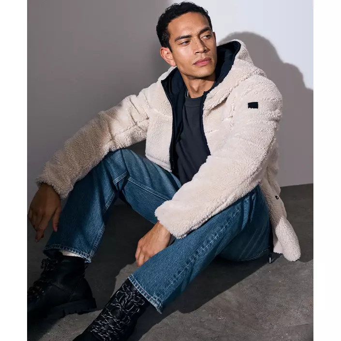 ID pile fleecejakke, Off White, large image number 1