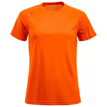 Clique Active Damen T-Shirt, Hi-vis Orange