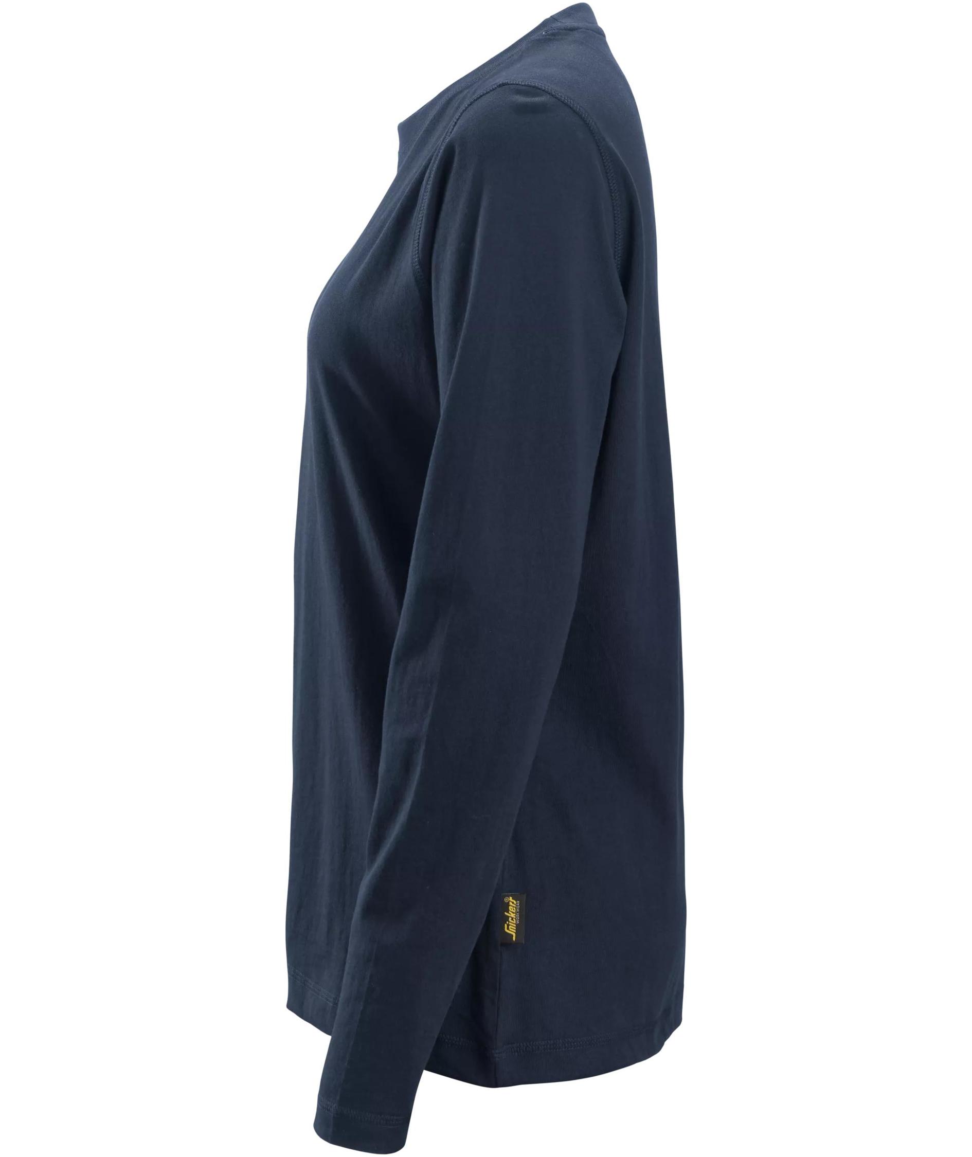 Snickers lang&aelig;rmet dame T-shirt 2497, Navy, large image number 3