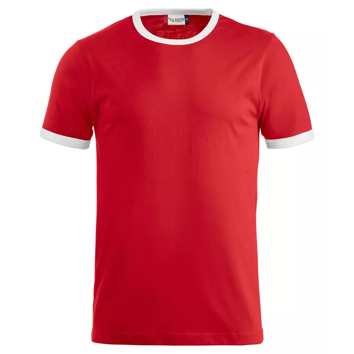 Clique Nome T-shirt, Rød/Hvid, large image number 0