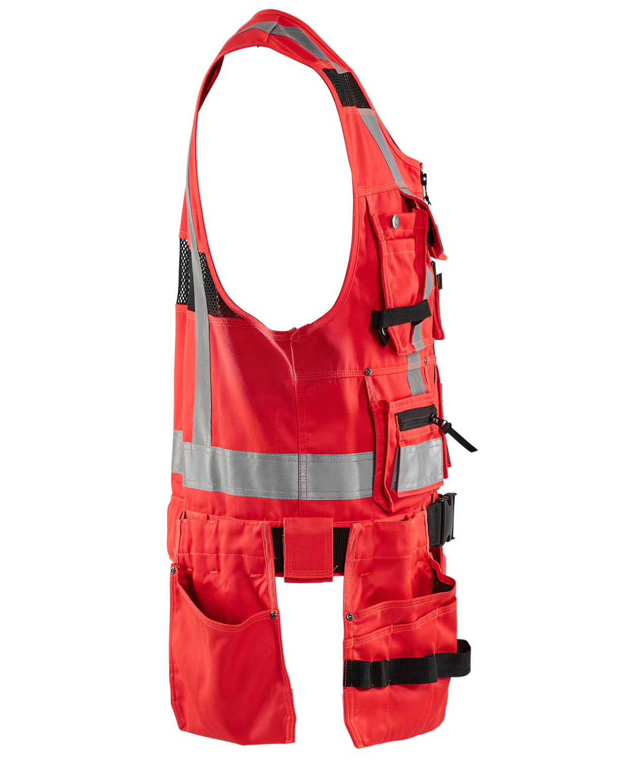 Bl&aring;kl&auml;der v&aelig;rkt&oslash;jsvest, Hi-Vis R&oslash;d, large image number 3