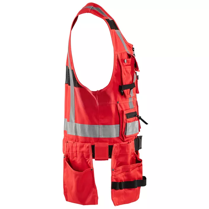 Blåkläder tool vest, Hi-Vis Red, large image number 3