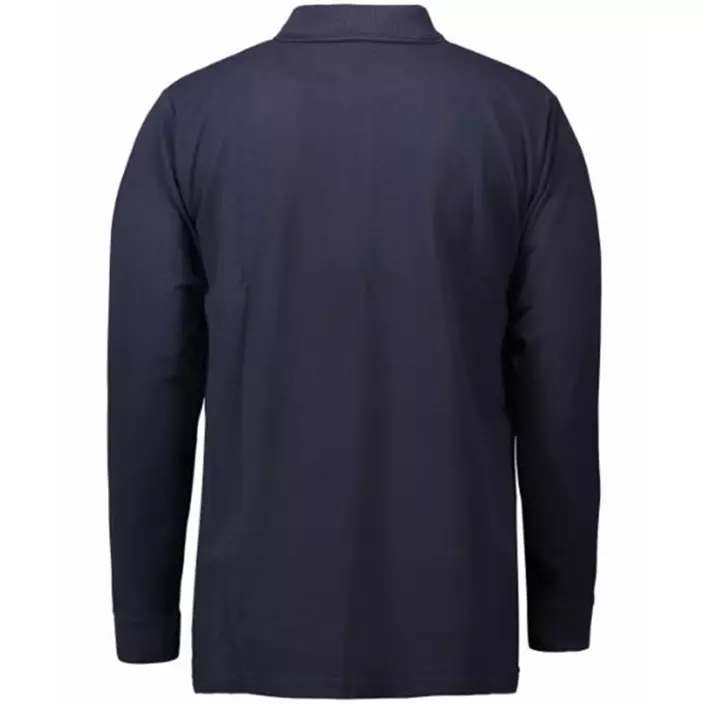 ID PRO Wear Polo shirt with long sleeves, Marine Blue, large image number 3