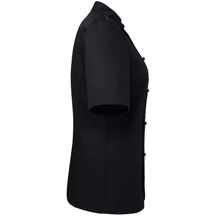 Segers women's short sleeved chefs jacket, Black, large image number 2