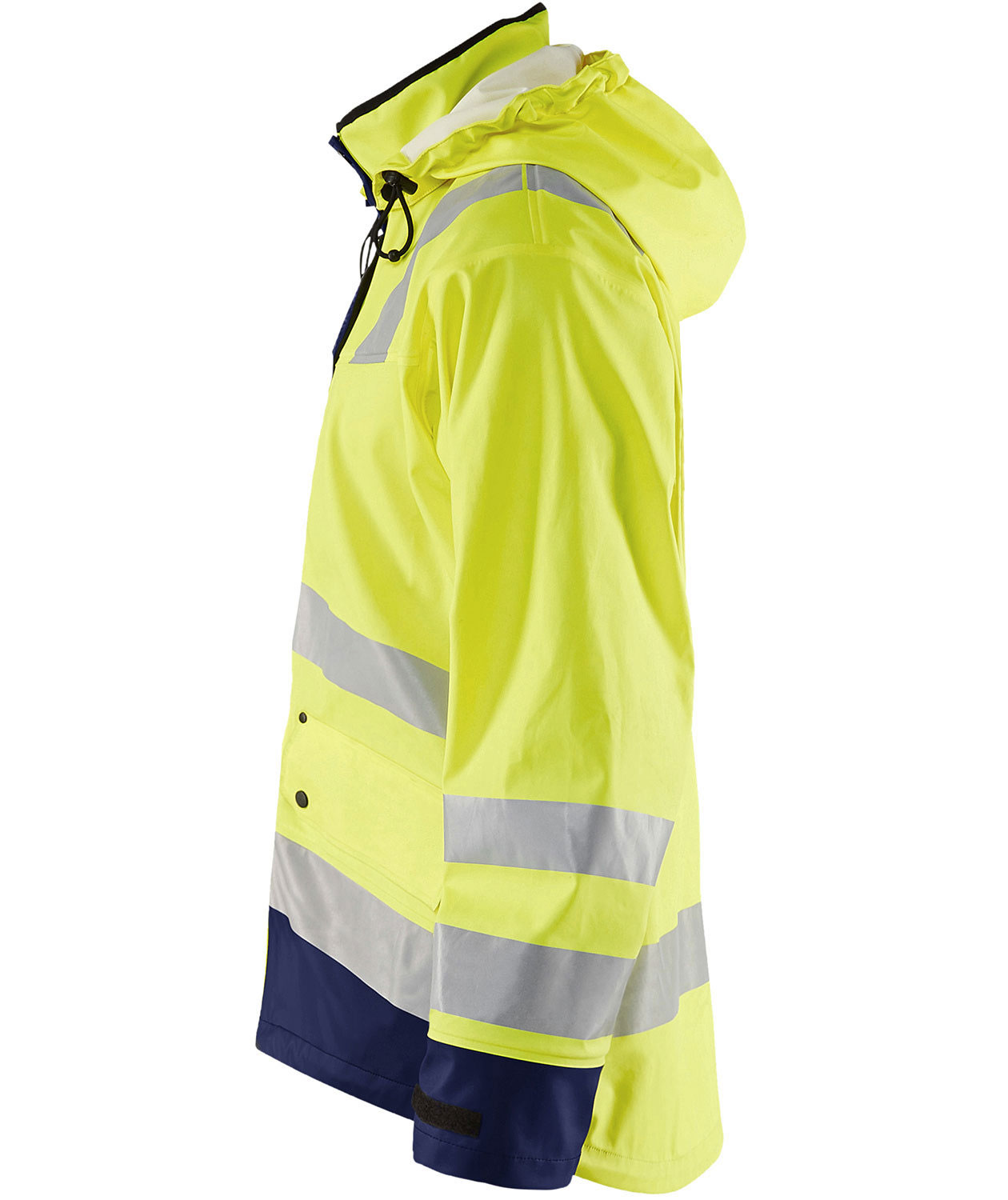 Bl&aring;kl&auml;der lined rain jacket, Hi-vis Yellow/Marine, large image number 2