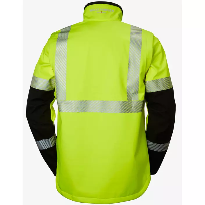 Helly Hansen ICU softshell jacket, Hi-vis yellow/charcoal, large image number 1